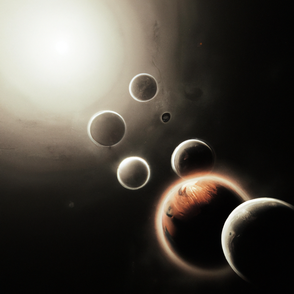 SURREAL IMAGE OF THE PLANETS IN THE SOLAR SYSTEM DANCING, high resolution, 4k, trending in artstation